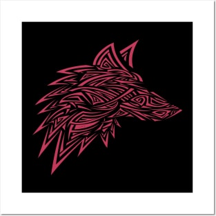 Wolf tattoo love colorful Posters and Art